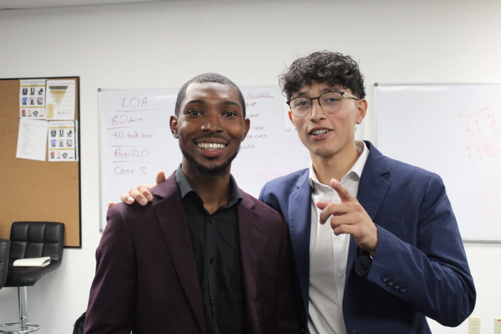 Lead generation strategists posing together for the camera